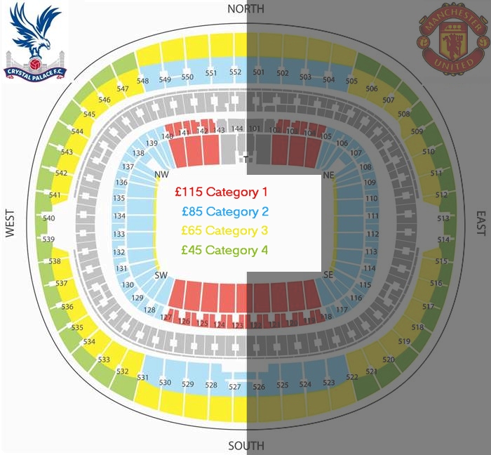 FA Cup final seating plan, official ticket information and FAQs